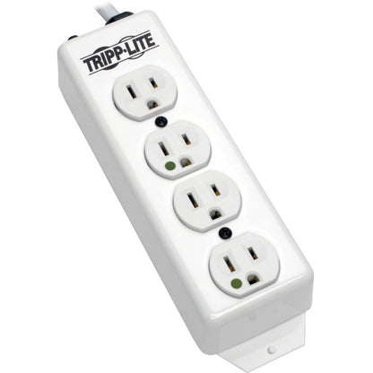 Main Image for Eaton Tripp Lite Series Safe-IT Medical-Grade Power Strip, UL 1363, 4 Hospital-Grade Outlets, Antimicrobial, 15 ft. (4.57 m) Cord