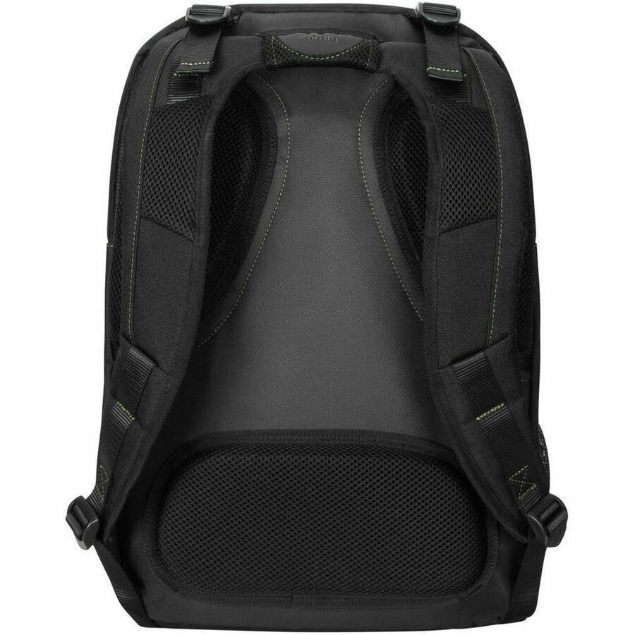 Rear Image for Targus Spruce EcoSmart TBB019US Carrying Case (Backpack) for 17" Notebook - Black, Green - TAA Compliant