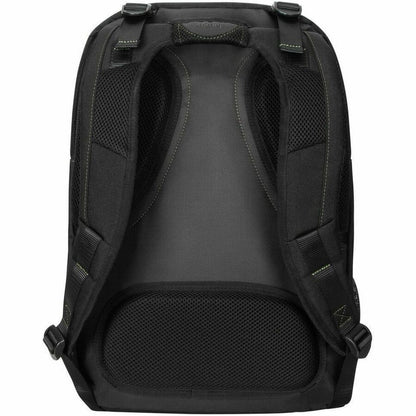 Rear Image for Targus Spruce EcoSmart TBB019US Carrying Case (Backpack) for 17" Notebook - Black, Green - TAA Compliant