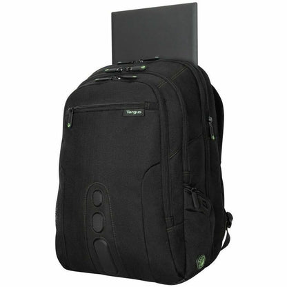 Alternate-Image7 Image for Targus Spruce EcoSmart TBB019US Carrying Case (Backpack) for 17" Notebook - Black, Green - TAA Compliant