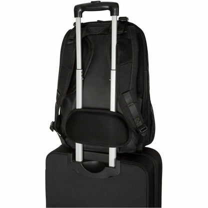 Alternate-Image3 Image for Targus Spruce EcoSmart TBB019US Carrying Case (Backpack) for 17" Notebook - Black, Green - TAA Compliant