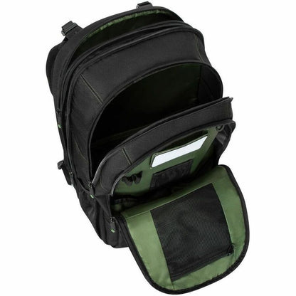Alternate-Image9 Image for Targus Spruce EcoSmart TBB019US Carrying Case (Backpack) for 17" Notebook - Black, Green - TAA Compliant