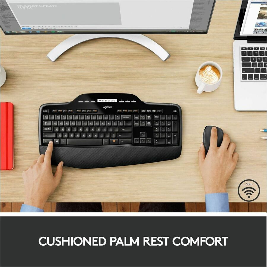 Alternate-Image1 Image for Logitech MK710 Wireless Keyboard and Mouse Combo for Windows, 2.4GHz Advanced Wireless, Wireless Mouse