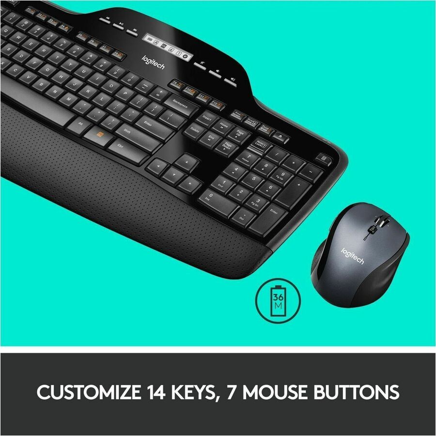 Alternate-Image4 Image for Logitech MK710 Wireless Keyboard and Mouse Combo for Windows, 2.4GHz Advanced Wireless, Wireless Mouse