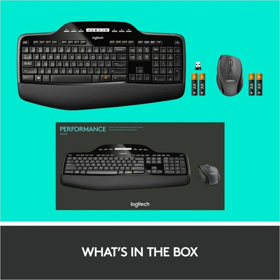 Alternate-Image9 Image for Logitech MK710 Wireless Keyboard and Mouse Combo for Windows, 2.4GHz Advanced Wireless, Wireless Mouse