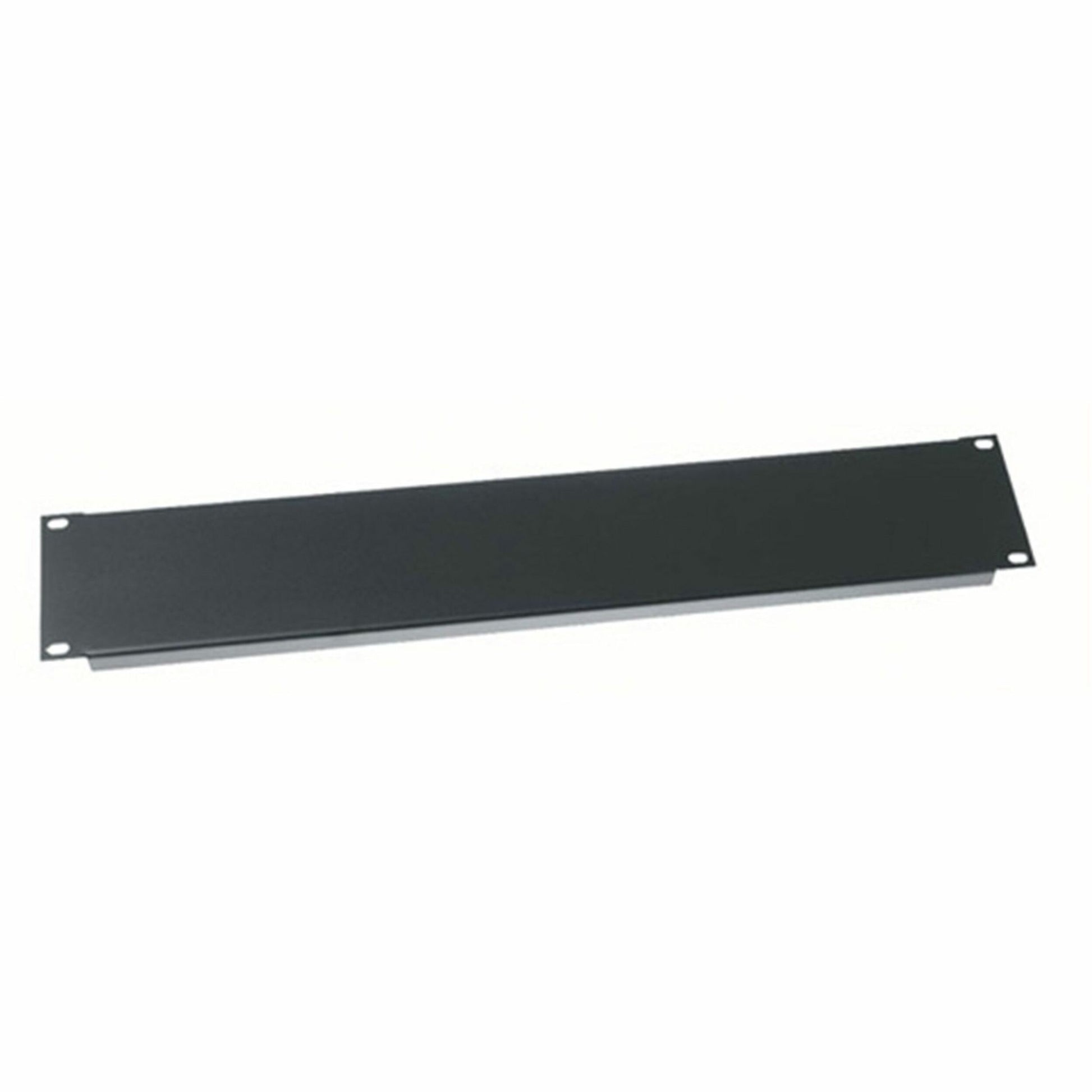 Main Image for Middle Atlantic 2RU Blank Rack Panel - Steel and Flanged Blank Panel - Flat Black Powder Coat