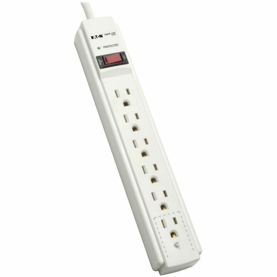 Main Image for Eaton Tripp Lite Series Protect It! 6-Outlet Surge Protector, 6 ft. Cord, 900 Joules, Diagnostic LED, Light Gray Housing