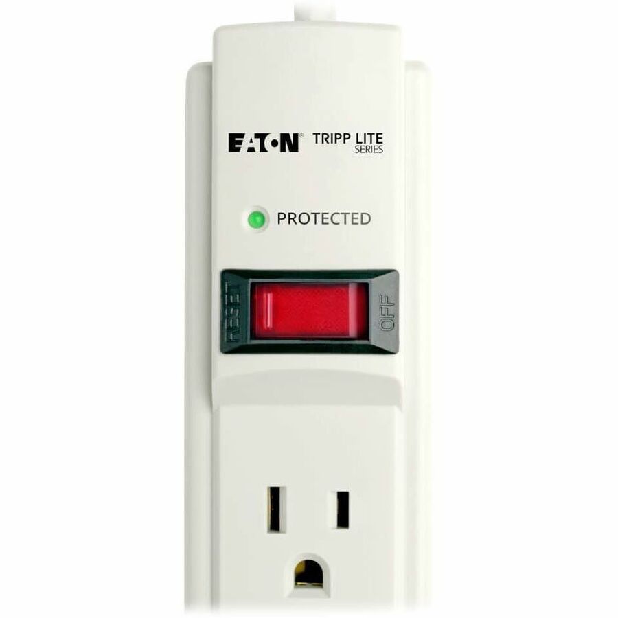 Alternate-Image4 Image for Eaton Tripp Lite Series Protect It! 6-Outlet Surge Protector, 6 ft. Cord, 900 Joules, Diagnostic LED, Light Gray Housing