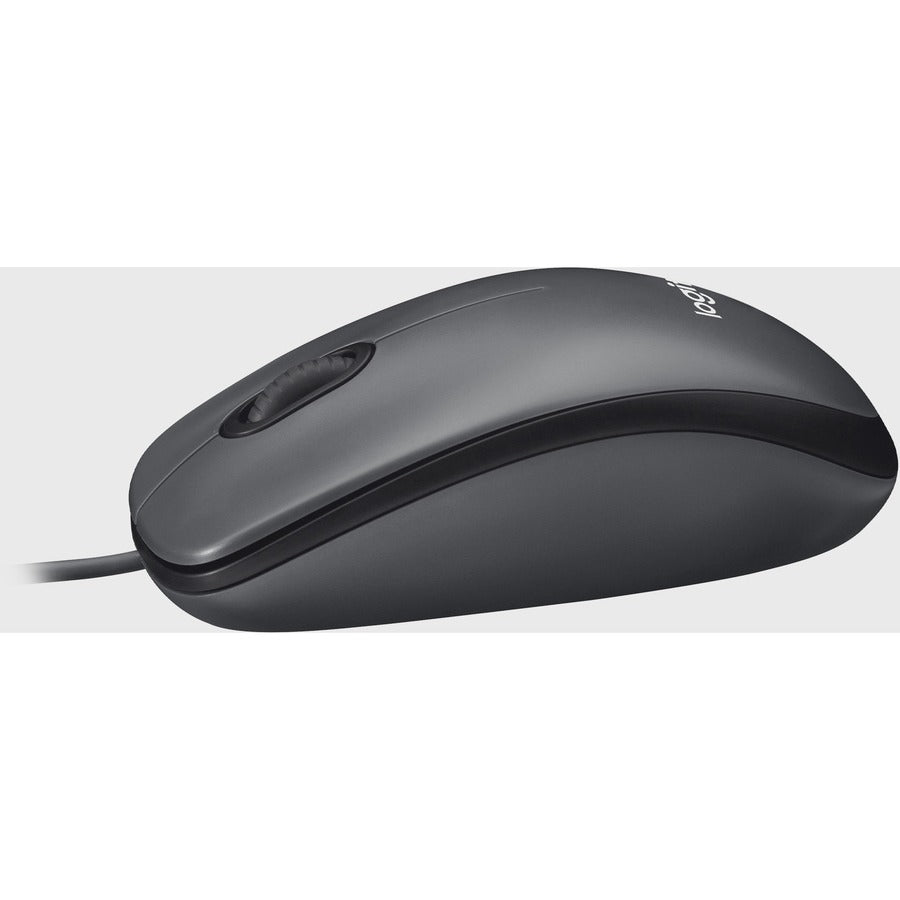 Alternate-Image4 Image for Logitech M100 Wired USB Mouse, 3-Buttons,1000 DPI Optical Tracking, Ambidextrous, Compatible with PC, Mac, Laptop (Gray)