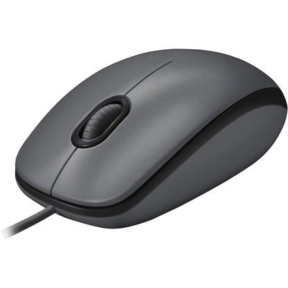 Main Image for Logitech M100 Wired USB Mouse, 3-Buttons,1000 DPI Optical Tracking, Ambidextrous, Compatible with PC, Mac, Laptop (Gray)