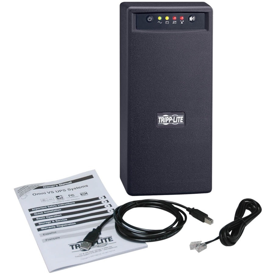Alternate-Image3 Image for Eaton Tripp Lite Series OmniVS 120V 1000VA 500W Line-Interactive UPS, Tower, USB port