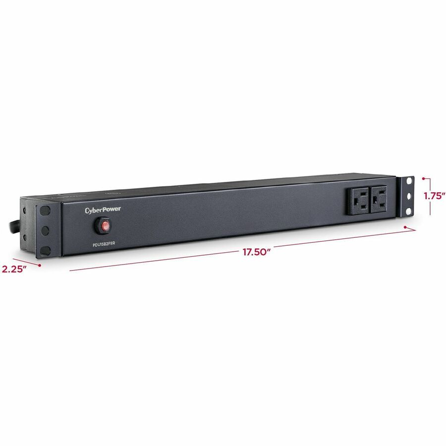 Alternate-Image3 Image for CyberPower PDU15B2F8R 100 - 125 VAC 15A Basic PDU