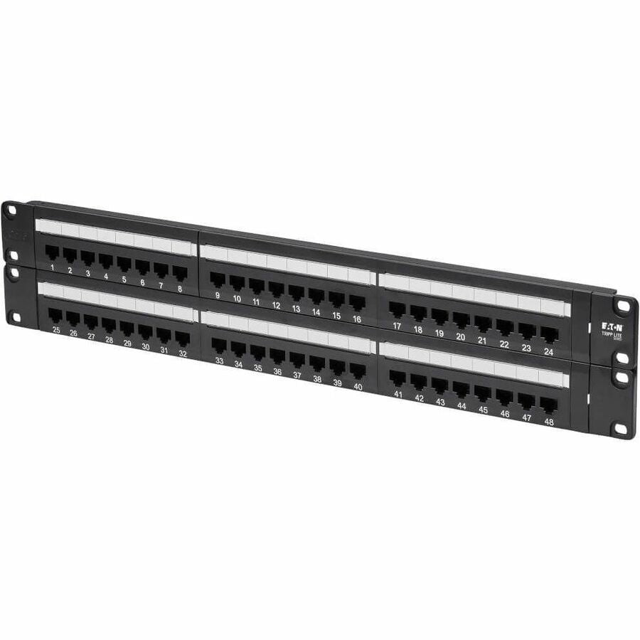 Alternate-Image2 Image for Eaton Tripp Lite Series 48-Port Cat6 Patch Panel - UTP, 110 Punch Down, RJ45, 2U, TAA