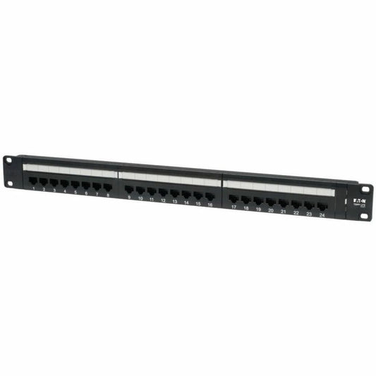 Main Image for Eaton Tripp Lite Series 24-Port 1U Rack-Mount Cat6/Cat5 110 Patch Panel, 568B, RJ45 Ethernet, TAA