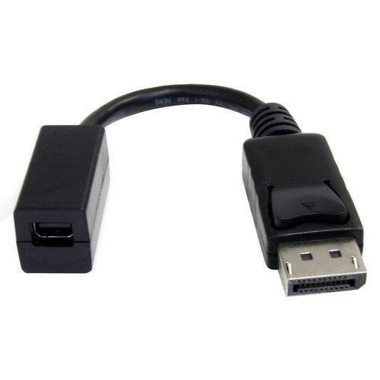 Main Image for StarTech.com 6in (15cm) DisplayPort to Mini DisplayPort Cable, 4K x 2K Video, DP Male to Mini DP Female Adapter Cable, DP to mDP 1.2