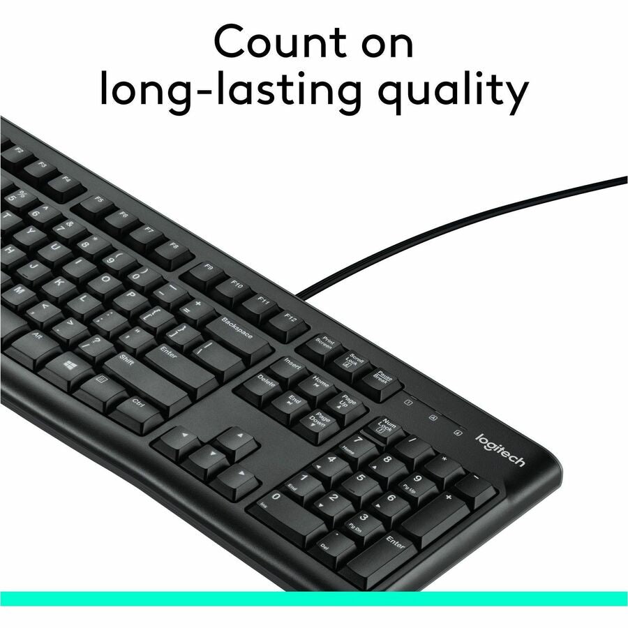 Alternate-Image2 Image for Logitech K120 Plug-and-Play USB Keyboard