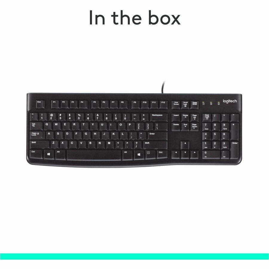 Alternate-Image8 Image for Logitech K120 Plug-and-Play USB Keyboard