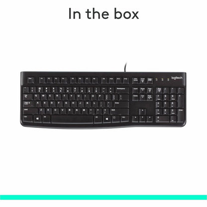 Alternate-Image8 Image for Logitech K120 Plug-and-Play USB Keyboard
