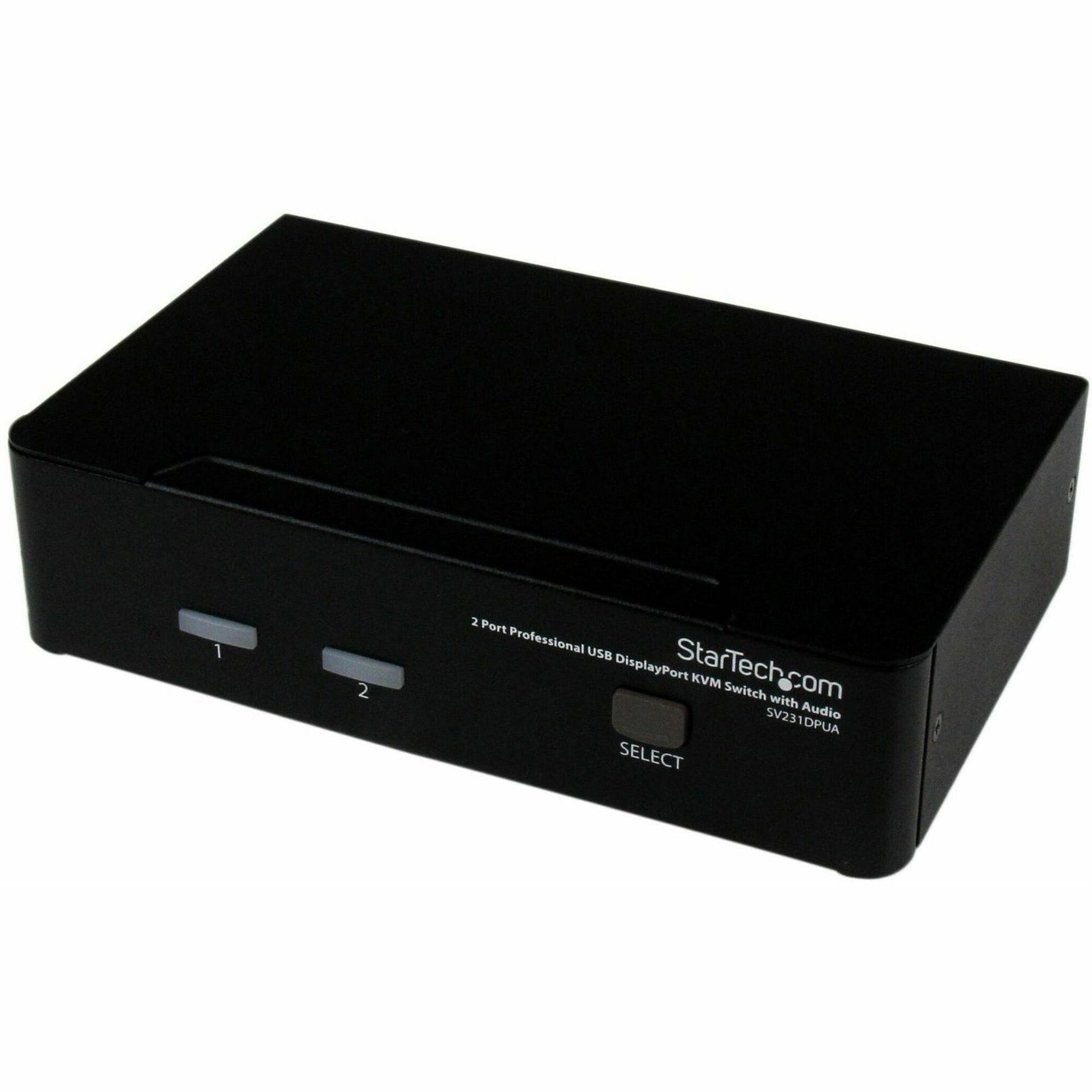 Main Image for StarTech 2 Port USB DisplayPort KVM Switch with Audio, TAA