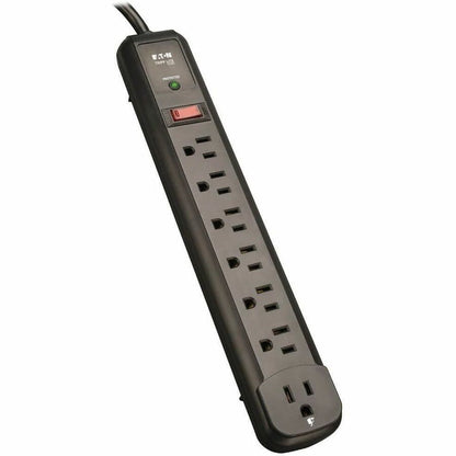 Main Image for Eaton Tripp Lite Series Protect It! 7-Outlet Surge Protector, 6 Right-Angle Outlets, 4 ft. (1.22 m) Cord, 1080 Joules, Diagnostic LED, Black Housing