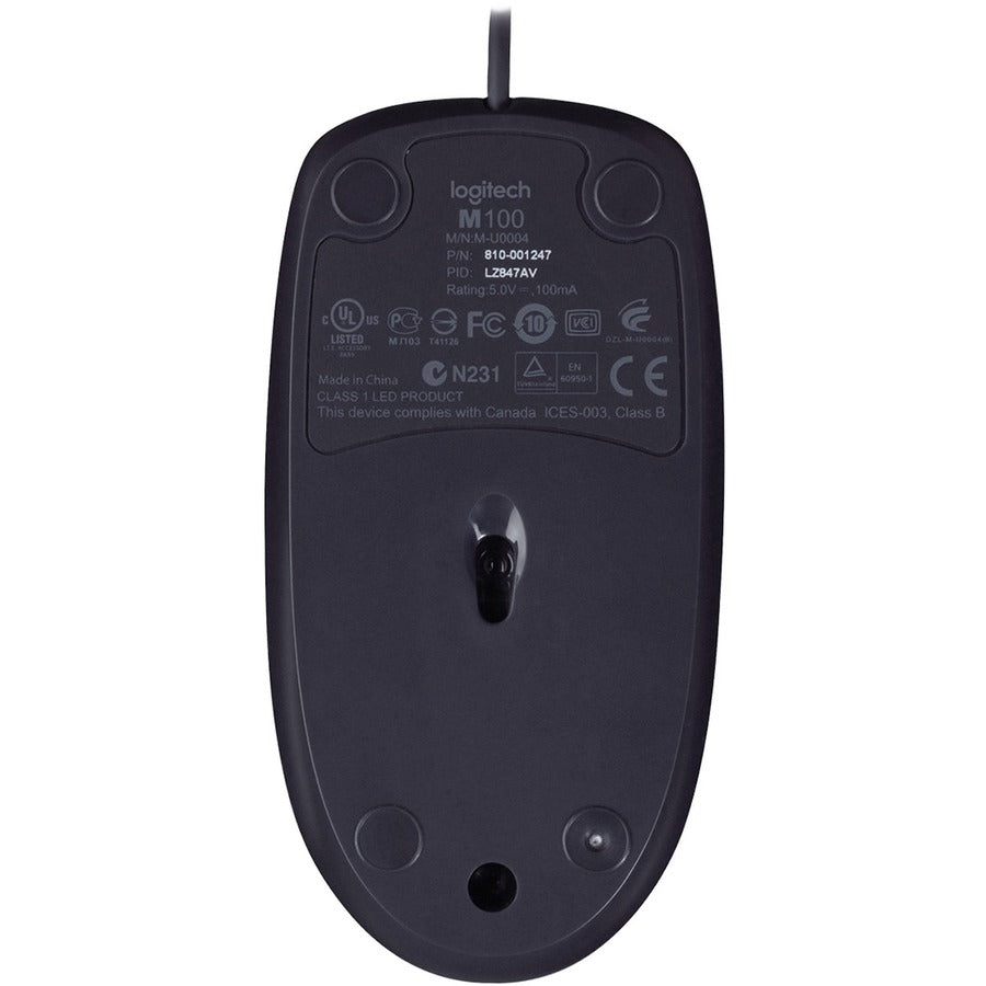 Alternate-Image5 Image for Logitech B100 Optical USB Mouse