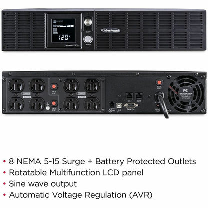 Alternate-Image2 Image for CyberPower OR1500PFCRT2U PFC Sinewave UPS Systems