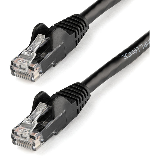 Main Image for StarTech.com 15ft CAT6 Ethernet Cable - Black Snagless Gigabit - 100W PoE UTP 650MHz Category 6 Patch Cord UL Certified Wiring/TIA