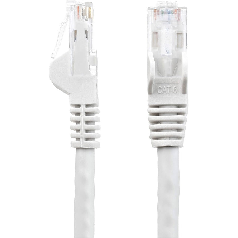 Alternate-Image1 Image for StarTech 15ft CAT6 Ethernet Cable - White Snagless Gigabit - 100W PoE UTP 250Mhz Category 6 Patch Cord UL Certified Wiring/TIA