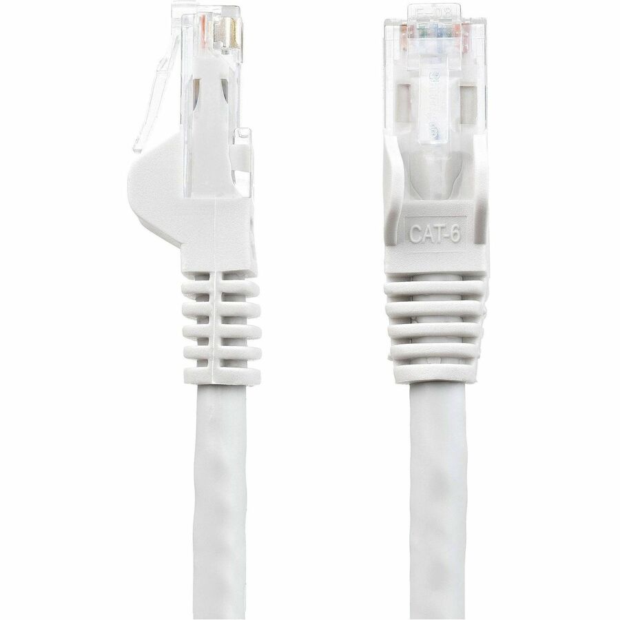 Alternate-Image2 Image for StarTech 15ft CAT6 Ethernet Cable - White Snagless Gigabit - 100W PoE UTP 250Mhz Category 6 Patch Cord UL Certified Wiring/TIA