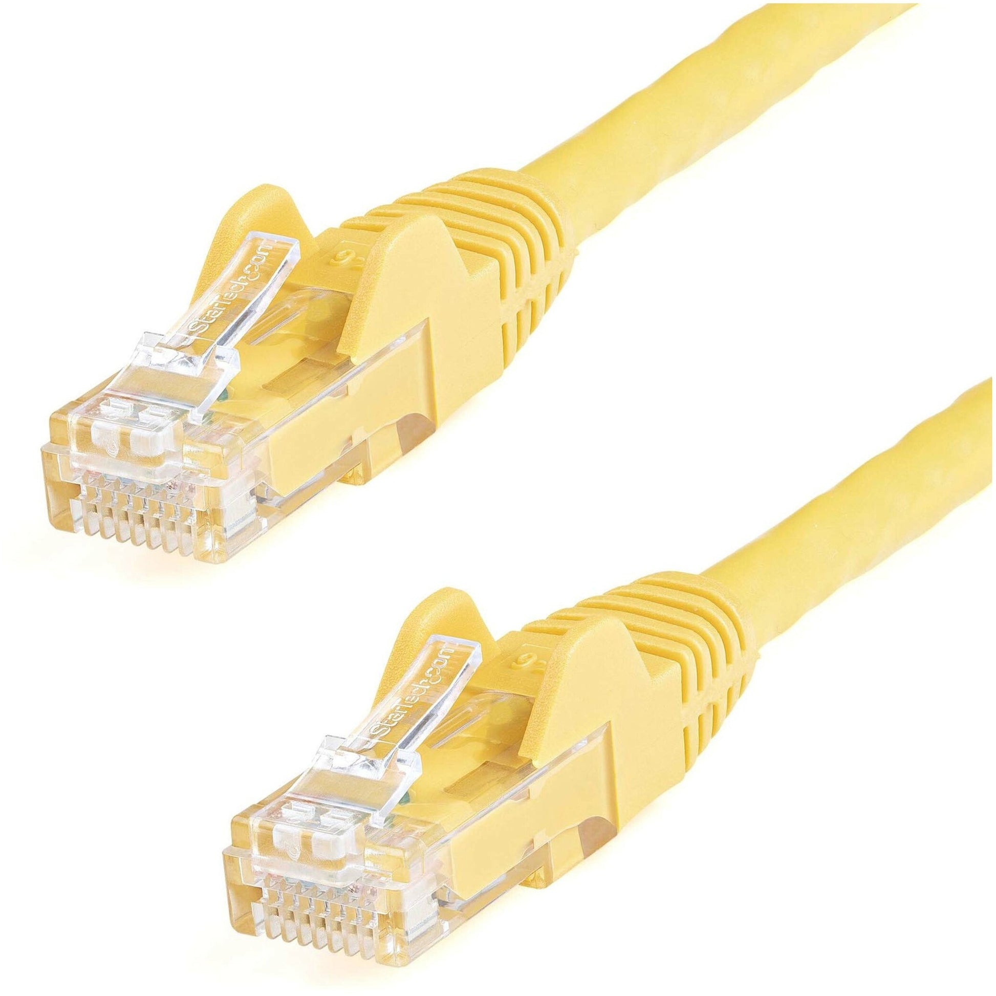 Main Image for StarTech.com 25ft CAT6 Ethernet Cable - Yellow Snagless Gigabit - 100W PoE UTP 650MHz Category 6 Patch Cord UL Certified Wiring/TIA