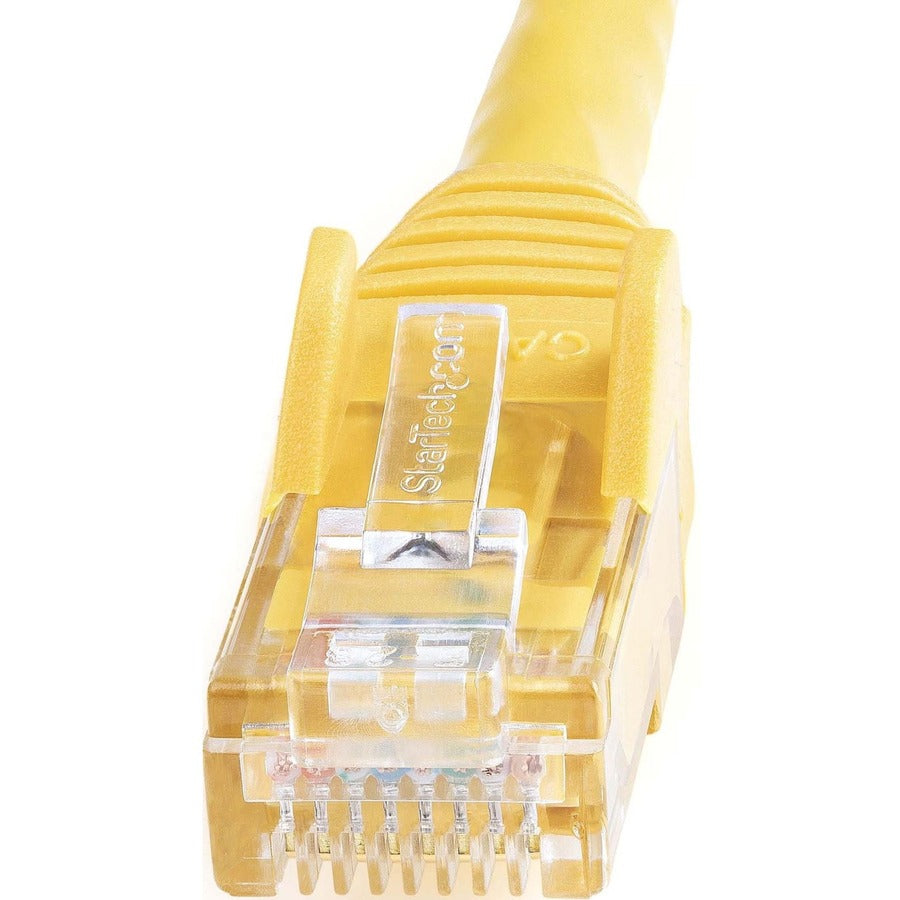 Alternate-Image1 Image for StarTech.com 25ft CAT6 Ethernet Cable - Yellow Snagless Gigabit - 100W PoE UTP 650MHz Category 6 Patch Cord UL Certified Wiring/TIA