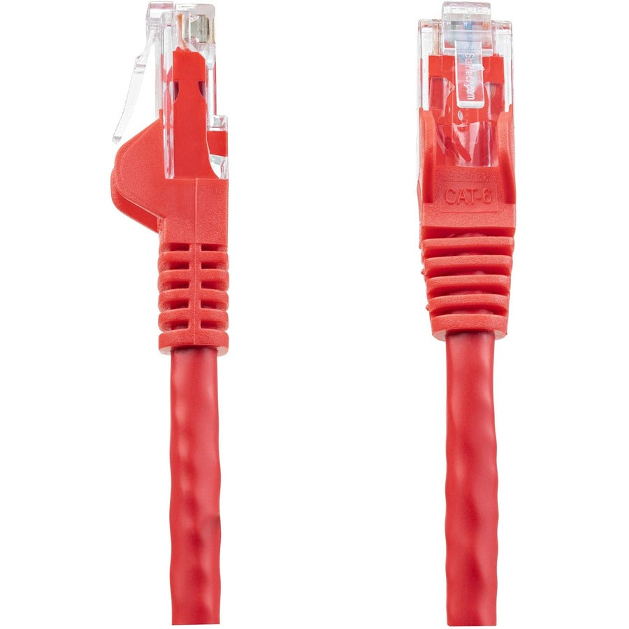 Alternate-Image1 Image for StarTech.com 3ft CAT6 Ethernet Cable - Red Snagless Gigabit - 100W PoE UTP 650MHz Category 6 Patch Cord UL Certified Wiring/TIA