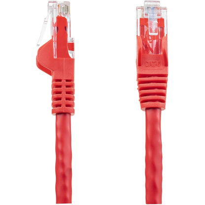 Alternate-Image1 Image for StarTech.com 3ft CAT6 Ethernet Cable - Red Snagless Gigabit - 100W PoE UTP 650MHz Category 6 Patch Cord UL Certified Wiring/TIA
