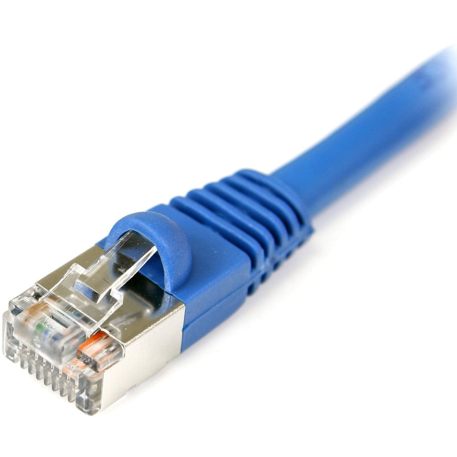 Alternate-Image1 Image for StarTech 6 ft Blue Snagless Shielded Cat5e Patch Cable