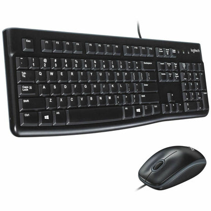 Main Image for Logitech MK120 Wired Keyboard and Mouse Combo for Windows, Optical Wired Mouse, Full-Size Keyboard, USB Plug-and-Play
