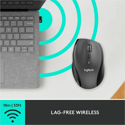 Alternate-Image6 Image for Logitech M705 Marathon Wireless Mouse, 2.4 GHz USB Unifying Receiver, 1000 DPI, 5-Programmable Buttons, Black