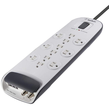 Alternate-Image4 Image for Belkin 12-outlet Surge Protector with 8 ft Power Cord with Cable/Satellite Protection