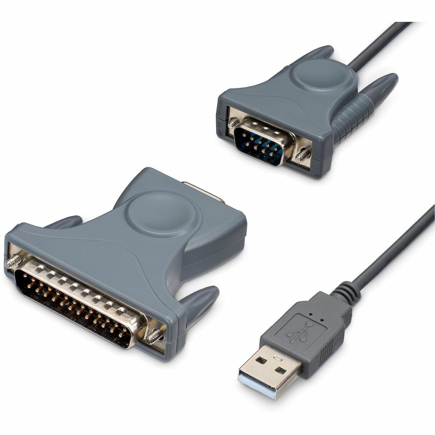 Main Image for StarTech.com 3ft (91cm) 1-Port USB to Serial Cable, DB9/DB25 RS232 to USB Converter, Prolific, USB to Serial Adapter