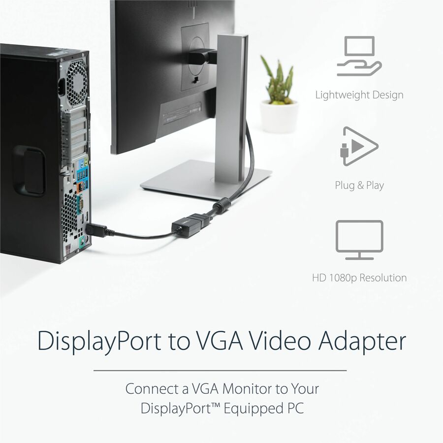 Alternate-Image1 Image for StarTech.com DisplayPort to VGA Video Adapter Converter