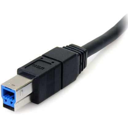 Alternate-Image1 Image for StarTech.com 10 ft Black SuperSpeed USB 3.0 (5Gbps) Cable A to B - M/M