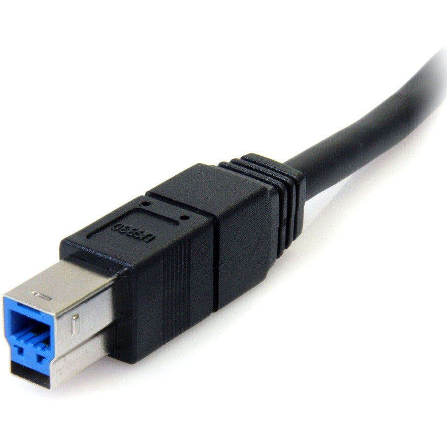 Alternate-Image1 Image for StarTech.com 6 ft Black SuperSpeed USB 3.0 (5Gbps) Cable A to B - M/M