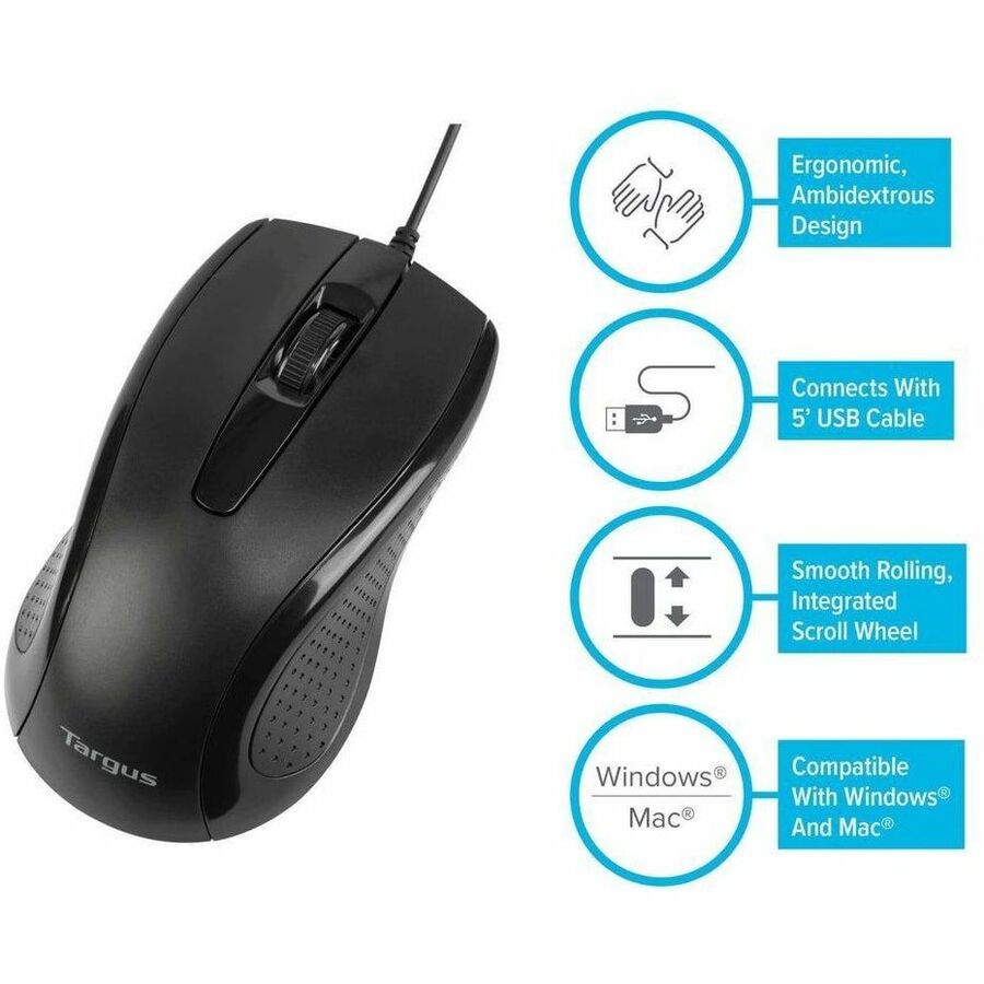 Alternate-Image8 Image for Targus 3-Button USB Full-Size Optical Mouse