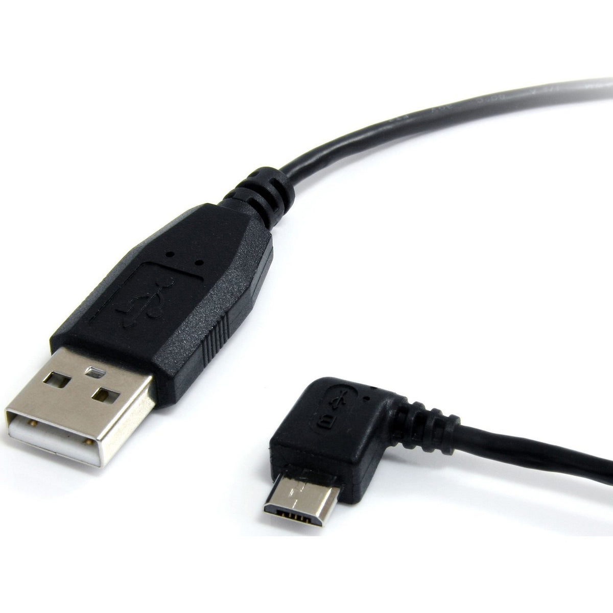 StarTech 1 ft Micro USB Cable - A to Left Angle Micro B - UUSBHAUB1LA