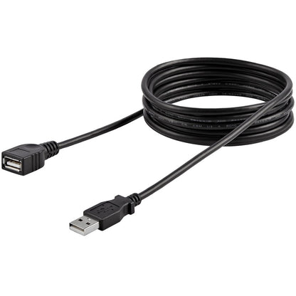 Alternate-Image1 Image for StarTech.com 6 ft Black USB 2.0 Extension Cable A to A - M/F