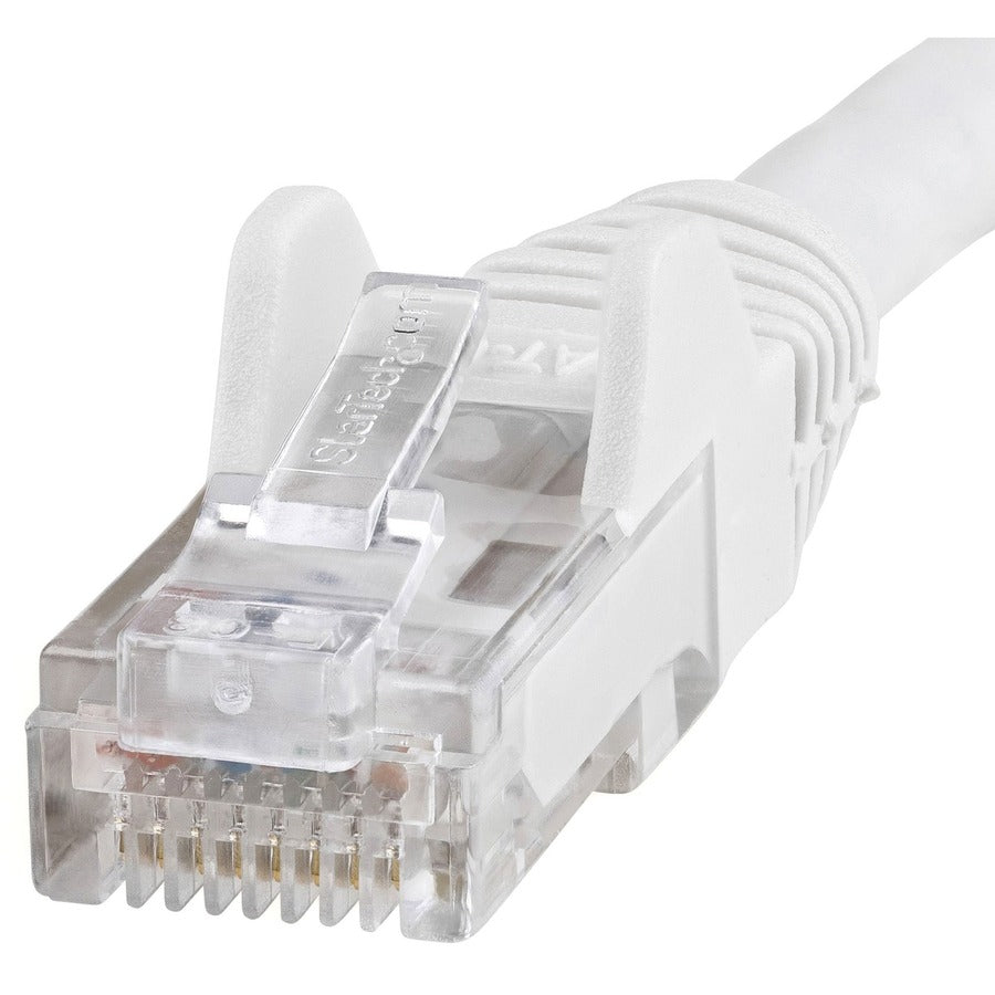Alternate-Image1 Image for StarTech.com 100ft CAT6 Ethernet Cable - White Snagless Gigabit - 100W PoE UTP 650MHz Category 6 Patch Cord UL Certified Wiring/TIA