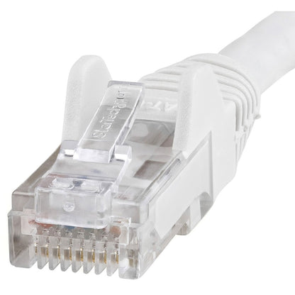 Alternate-Image1 Image for StarTech.com 100ft CAT6 Ethernet Cable - White Snagless Gigabit - 100W PoE UTP 650MHz Category 6 Patch Cord UL Certified Wiring/TIA