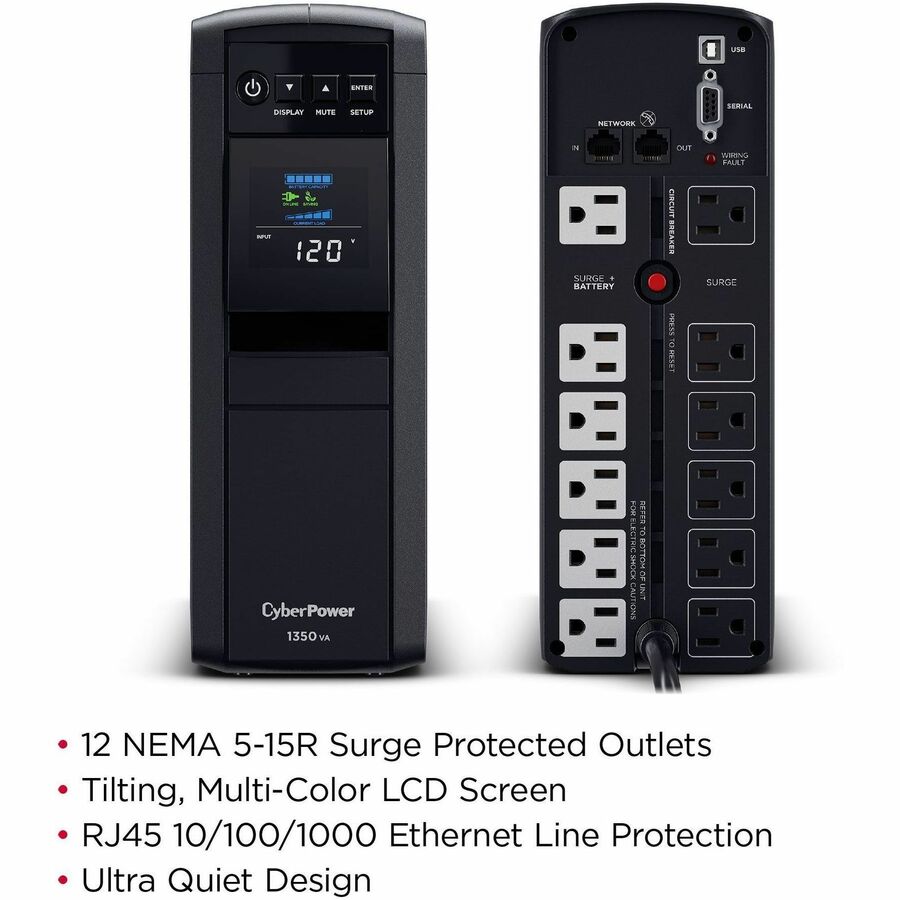 Alternate-Image2 Image for CyberPower CP1350PFCLCD PFC Sinewave UPS Systems