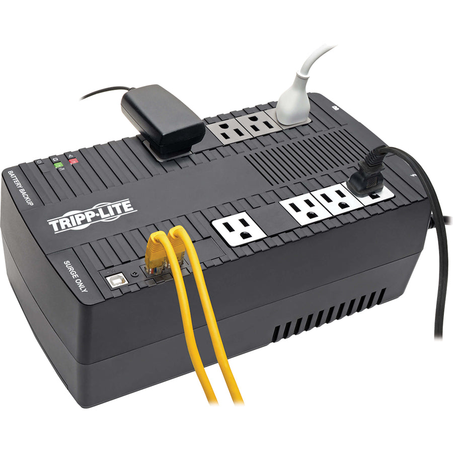 Alternate-Image1 Image for Eaton Tripp Lite Series 700VA 350W Line-Interactive UPS - 8 NEMA 5-15R Outlets, AVR, 120V, 50/60 Hz, USB, Desktop/Wall Mount