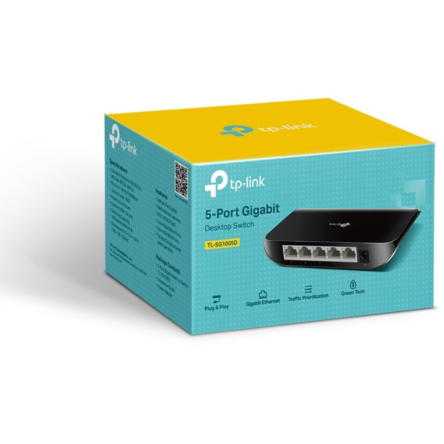 Alternate-Image6 Image for TP-LINK TL-SG1005D - 5 Port Gigabit Ethernet Network Switch