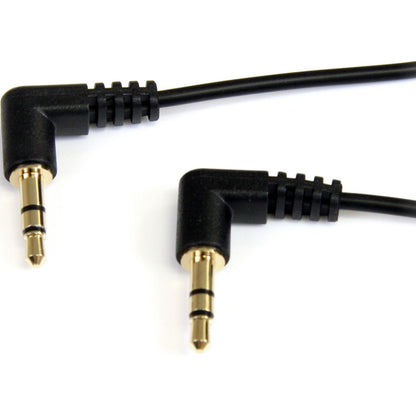 Main Image for StarTech.com 3 ft Slim 3.5mm Right Angle Stereo Audio Cable - M/M